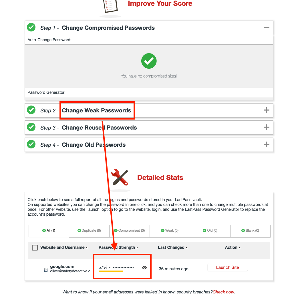 Lastpass addresses