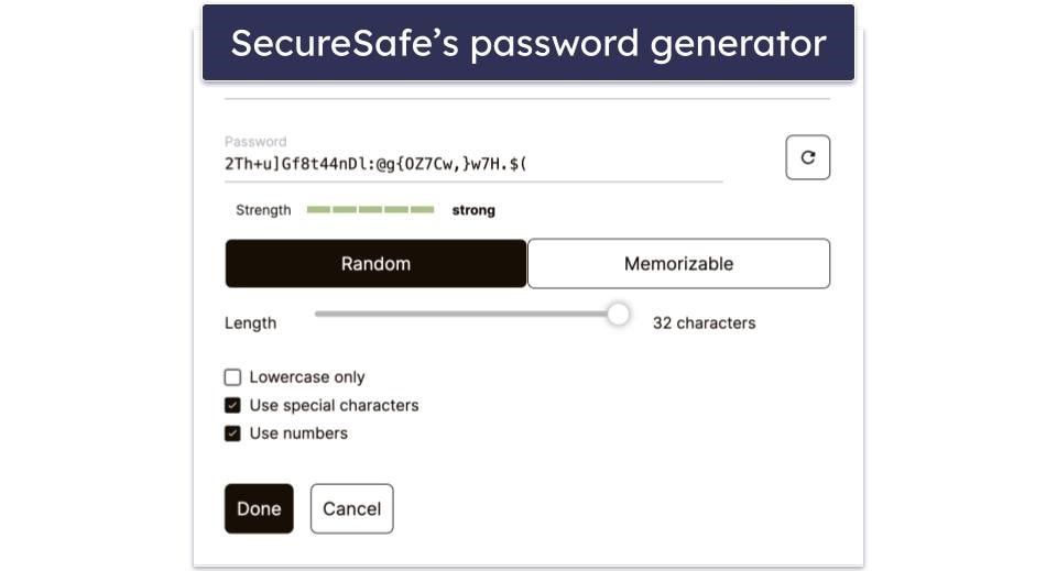 SecureSafe Security Features — Decent Performance (But Not Top-Notch)