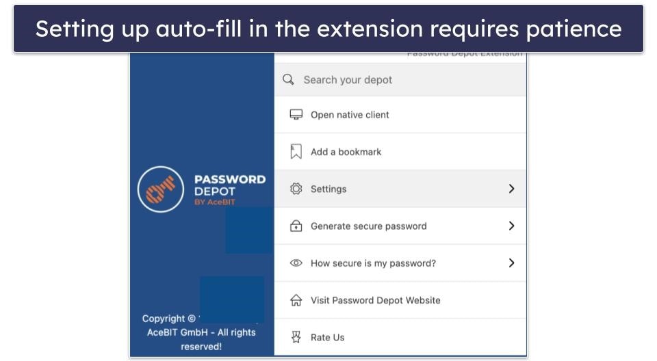 Password Depot Ease of Use &amp; Setup — Not a User-Friendly Experience