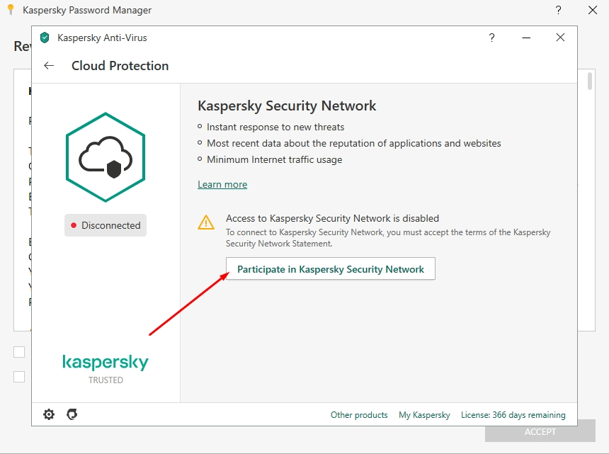 Функции безопасности Kaspersky Antivirus