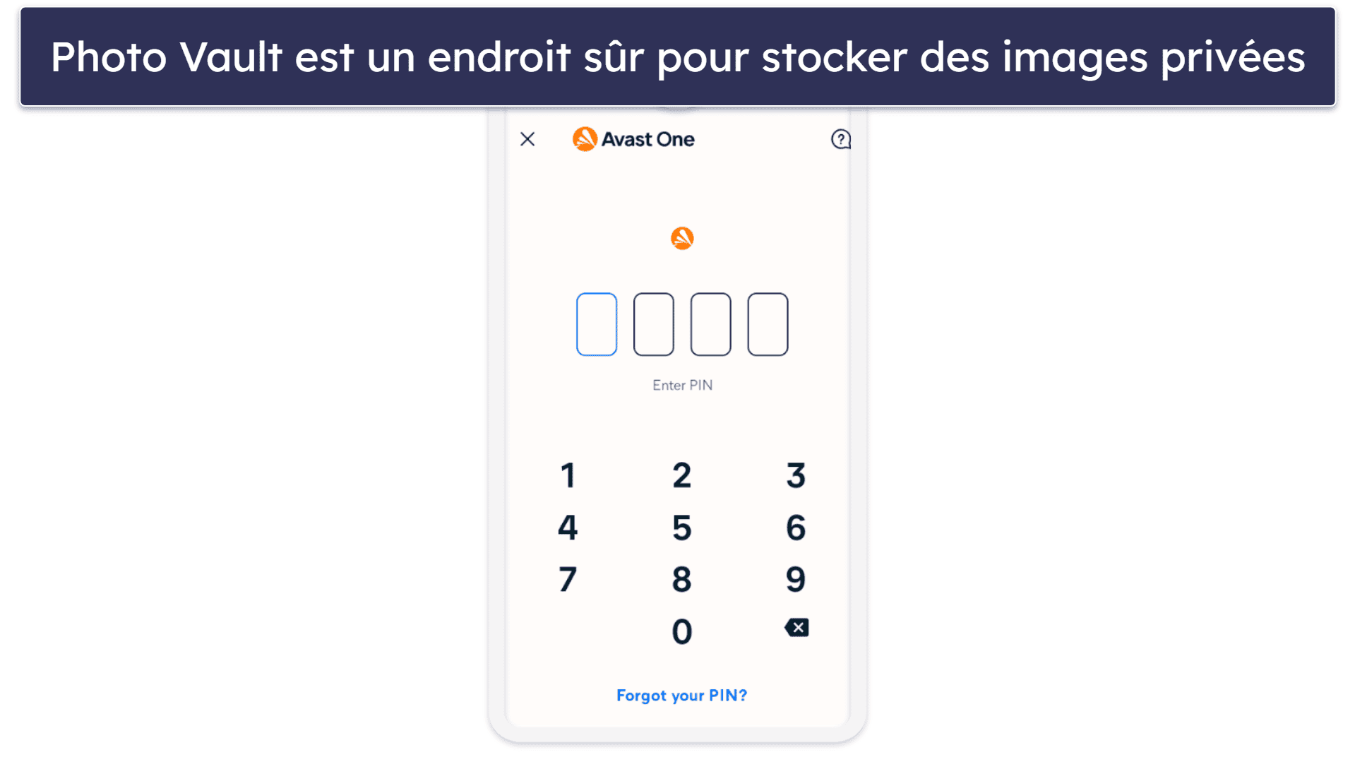 7. Avast — Sécurité de base pour Android + coffre-fort photo crypté