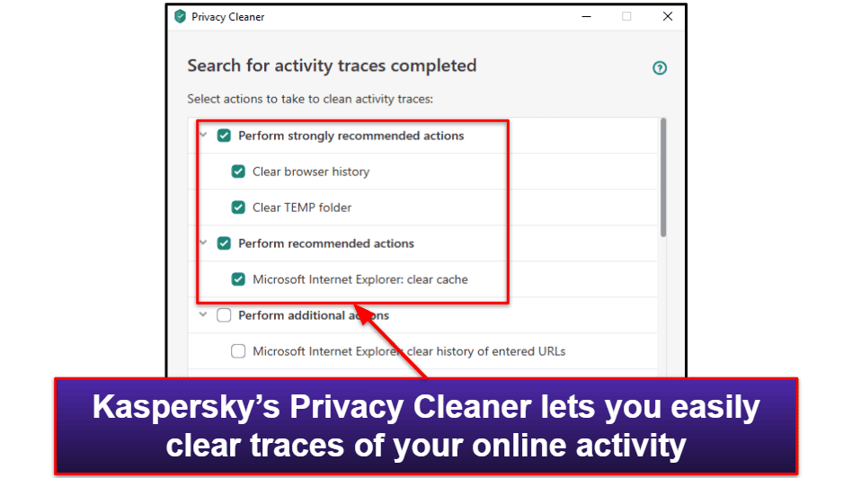 Kaspersky Security Features