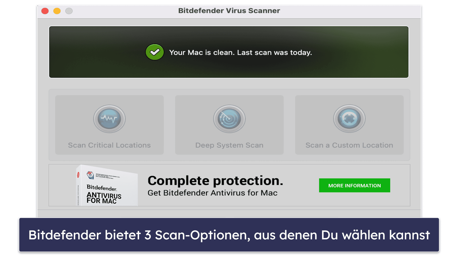 3.🥉 Bitdefender Virus Scanner for Mac – hervorragender Cloud-basierter Malware-Scanner