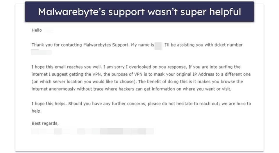 Malwarebytes Customer Support