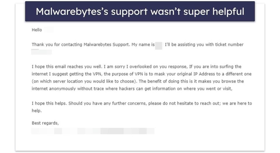 Malwarebytes Customer Support — Extensive Knowledge Base, Helpful Email Support &amp; More