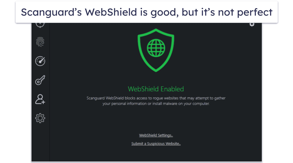 Scanguard Security Features — Perfect Malware Detection, Decent Web Protection &amp; More