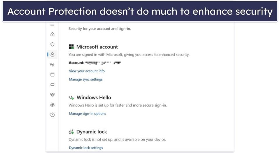 Windows Defender Security Features — Decent Security Features (Not as Feature-Rich as Other Antiviruses)