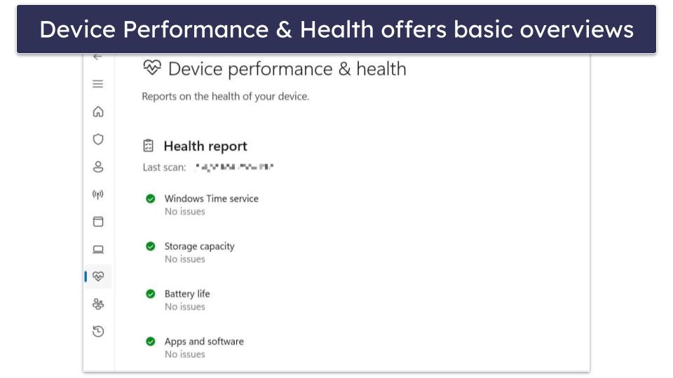 Windows Defender Security Features — Decent Security Features (Not as Feature-Rich as Other Antiviruses)