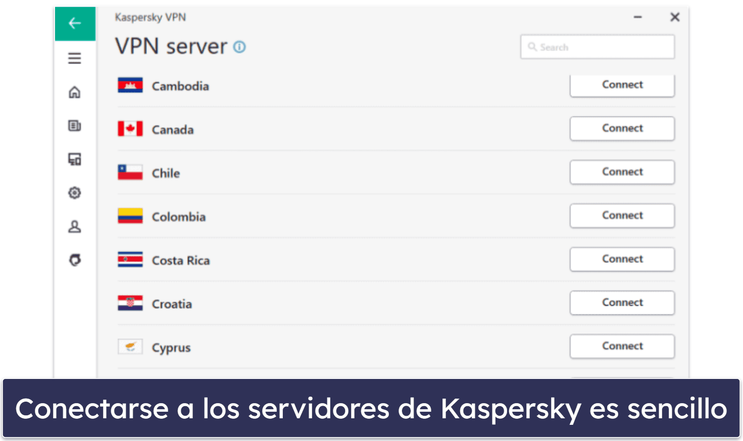 8. Kaspersky: Se trata de un antivirus con buenos controles parentales y una VPN decente para streaming