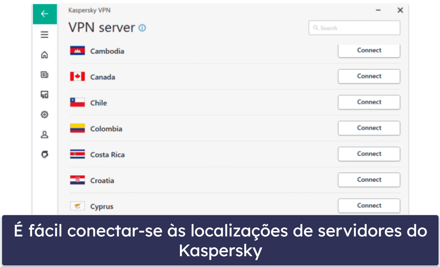 8. Kaspersky — antivírus com bons controles parentais e boa VPN para streaming