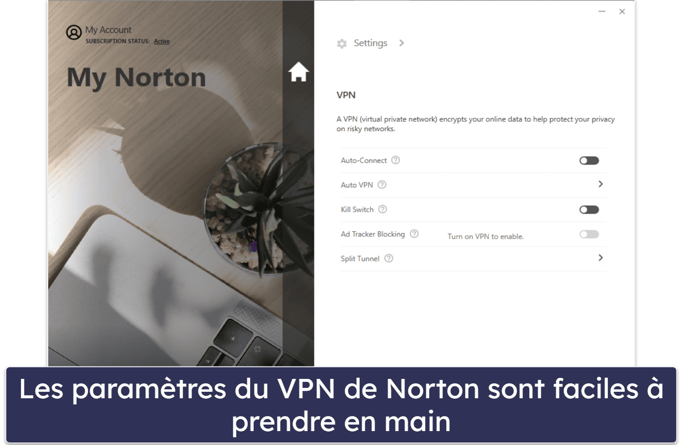 🥈2. Norton : la meilleure protection antivirus intégrant un VPN riche en fonctionnalités