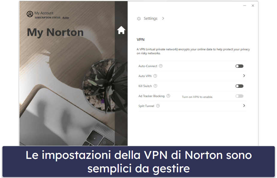 🥈2. Norton — La miglior protezione antivirus con VPN ricca di funzioni
