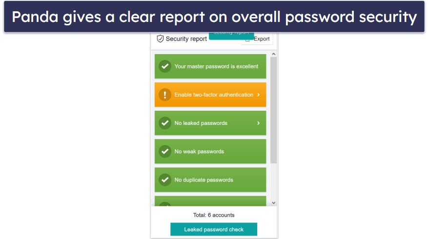 8. Panda Dome Premium — Best for Simple Password Management