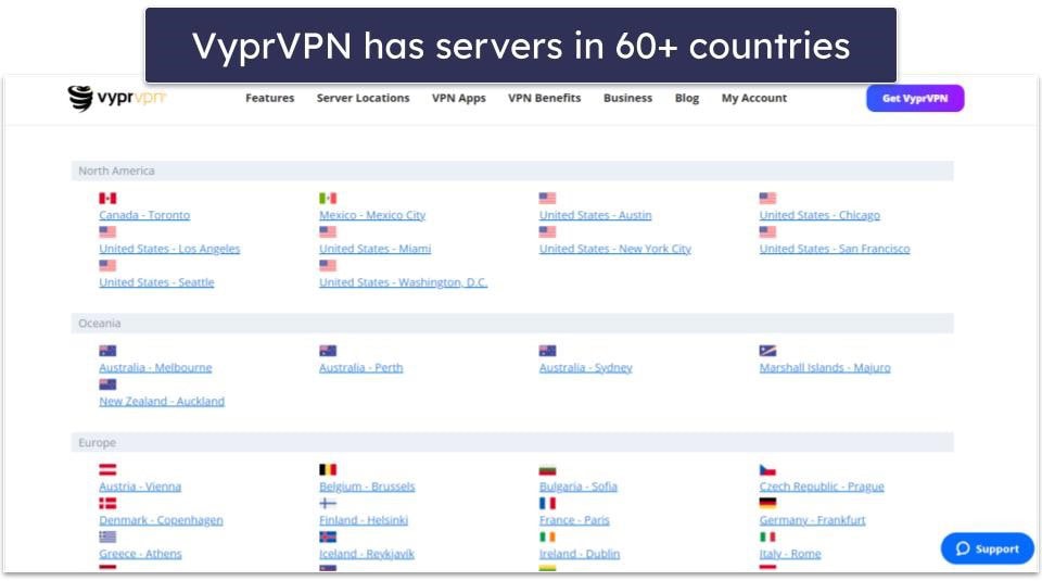 VyprVPN Servers &amp; IP Addresses