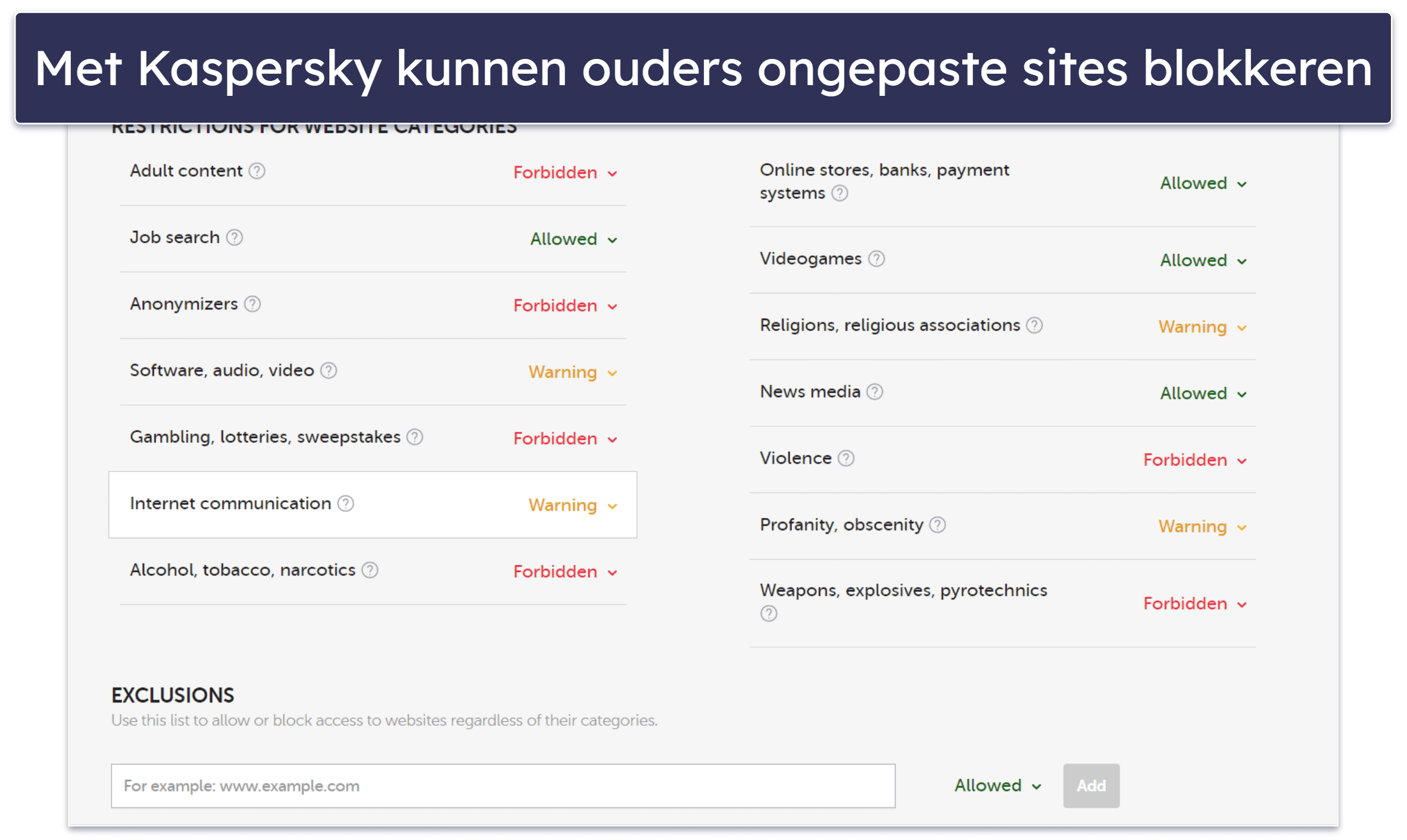 8. Kaspersky — Meer geavanceerder ouderlijk toezicht + goede financiële bescherming