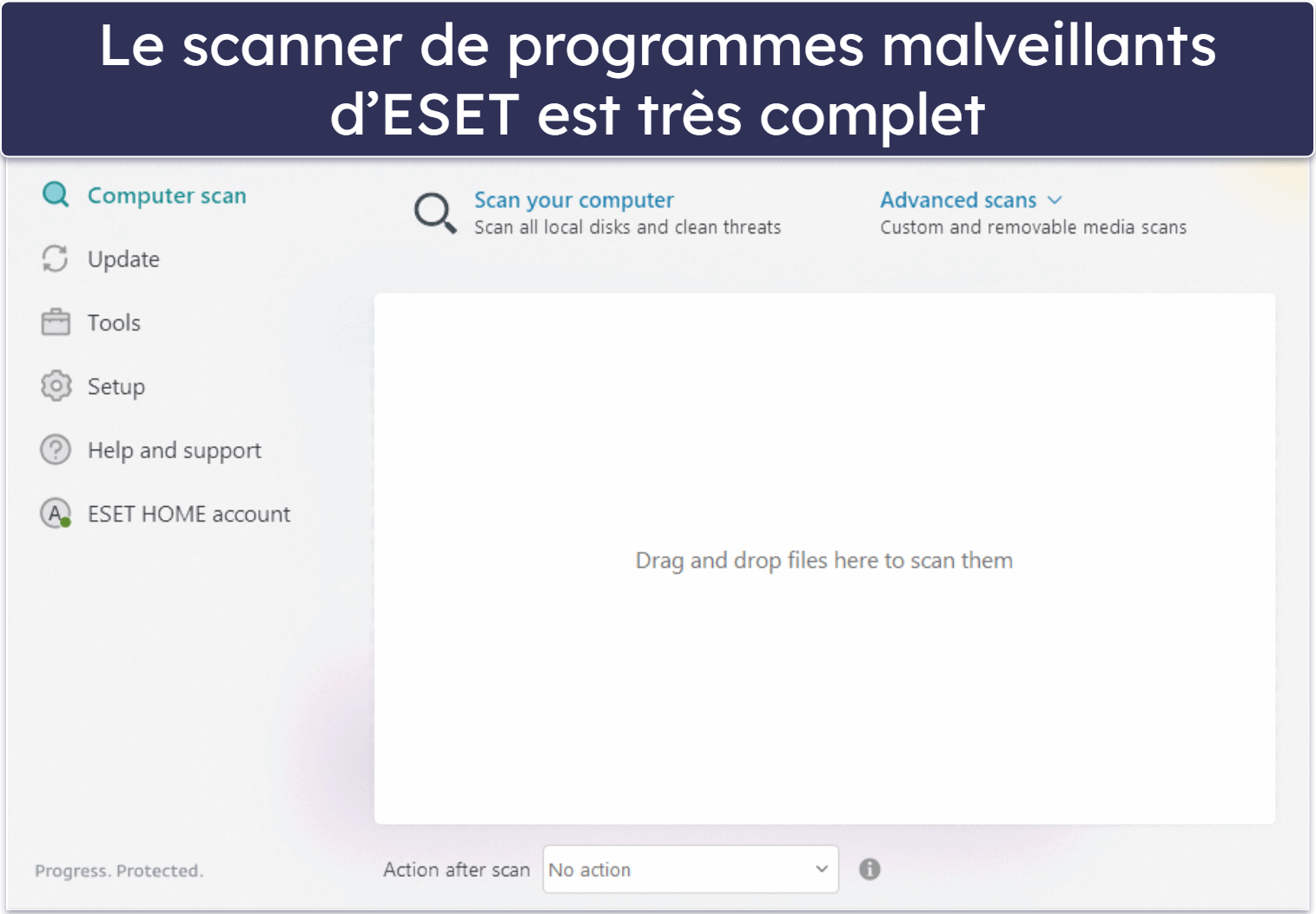 10. ESET : des outils avancés de détection des programmes malveillants et de protection contre le vol