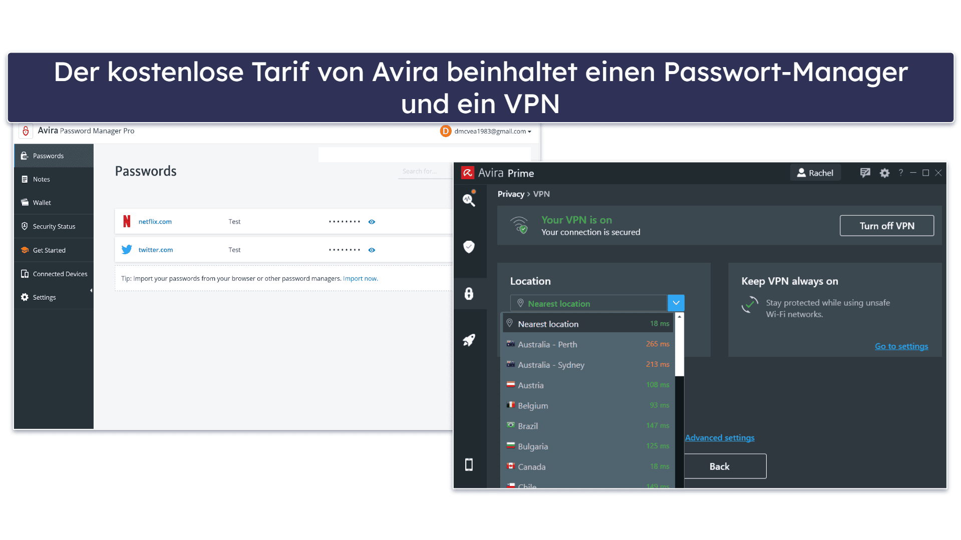 7. Avira — Mehr (und bessere) kostenlose Funktionen