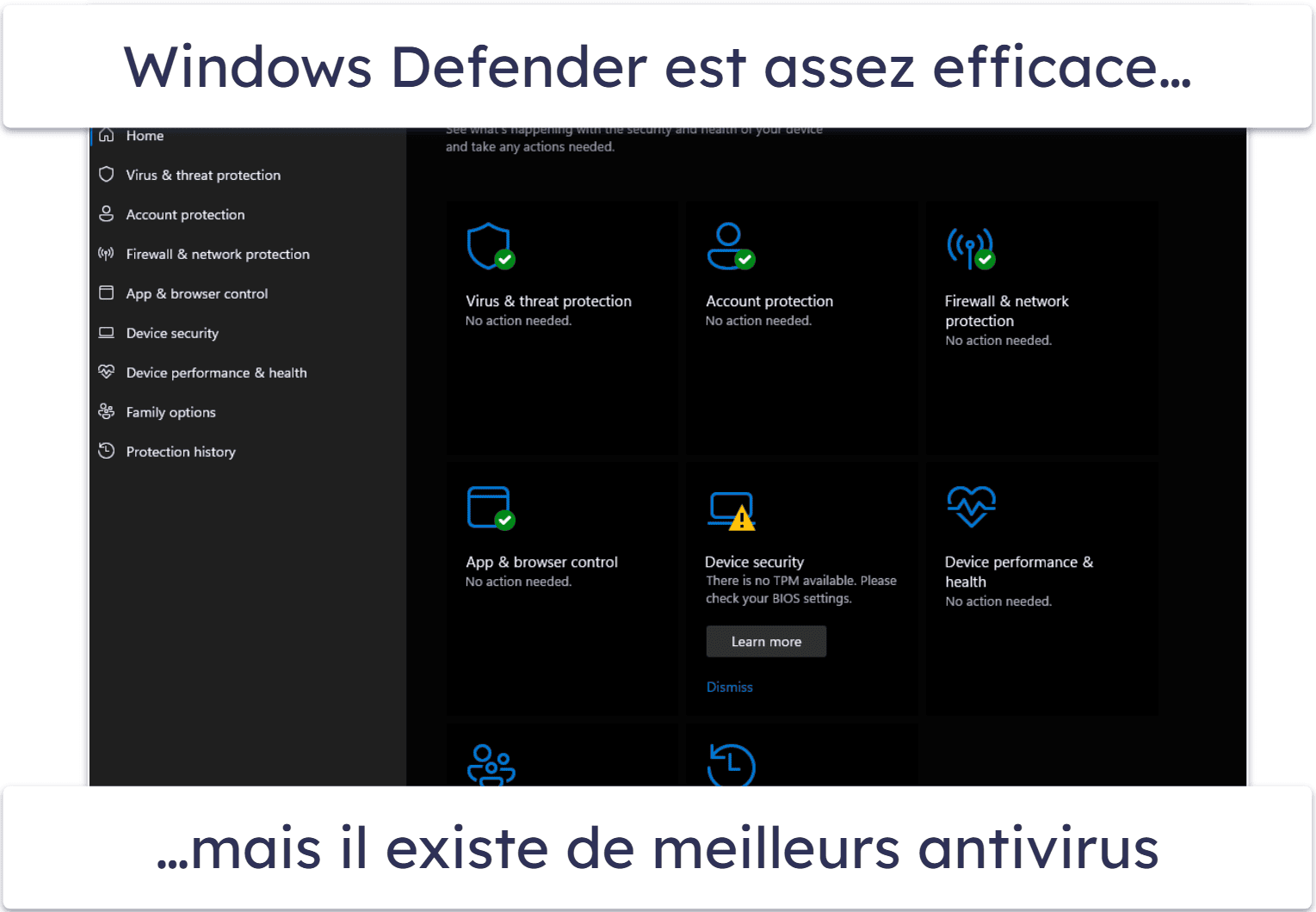 Windows Defender est-il un antivirus suffisant ?