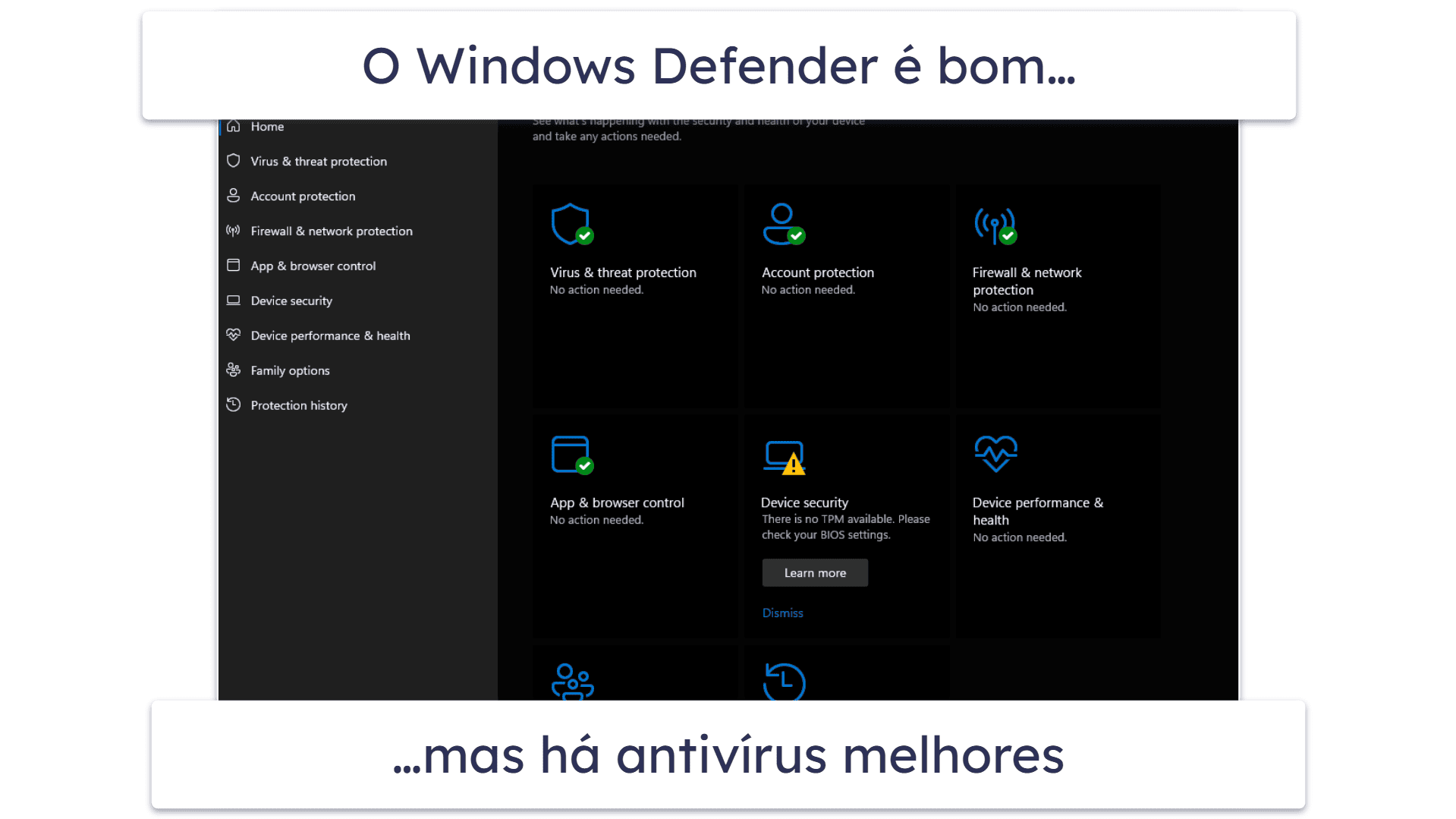 Então, o Windows Defender é bom o suficiente?