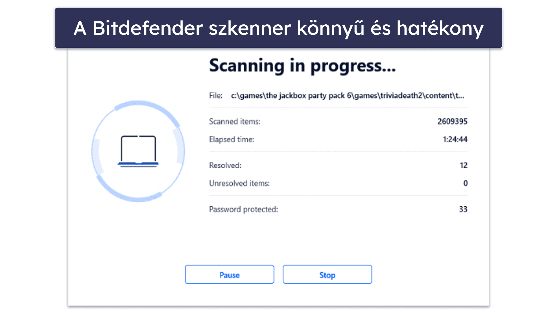 🥈2. Bitdefender — Jobb felhő alapú keresőmotor (kiváló további funkciókkal)