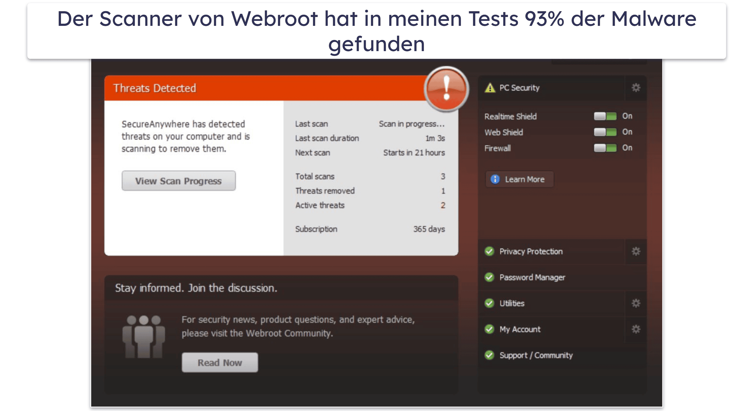 Bonus: Spare bist zu 50 % bei Webroot! 