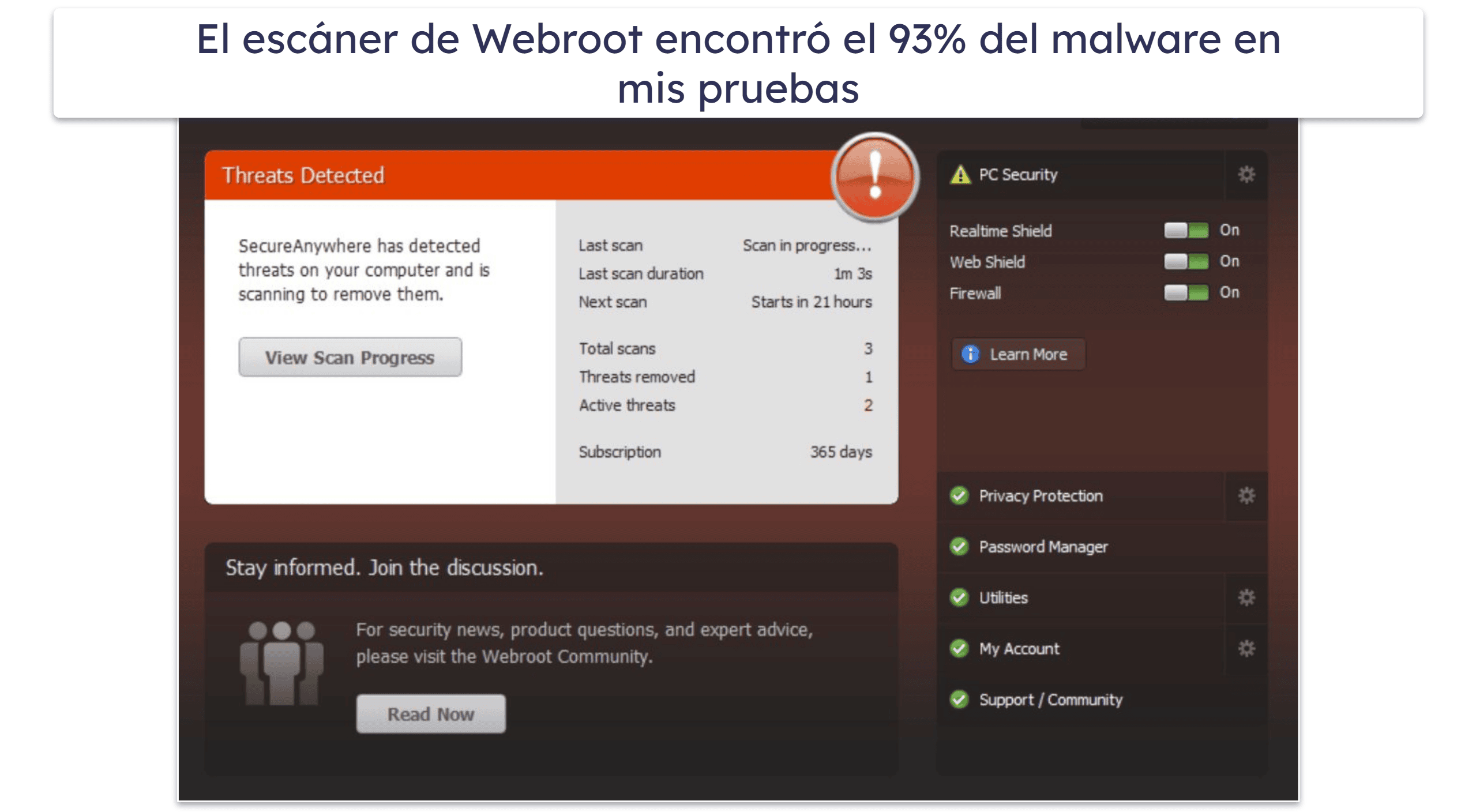 Bonus. Ahorra hasta un 50% en Webroot 