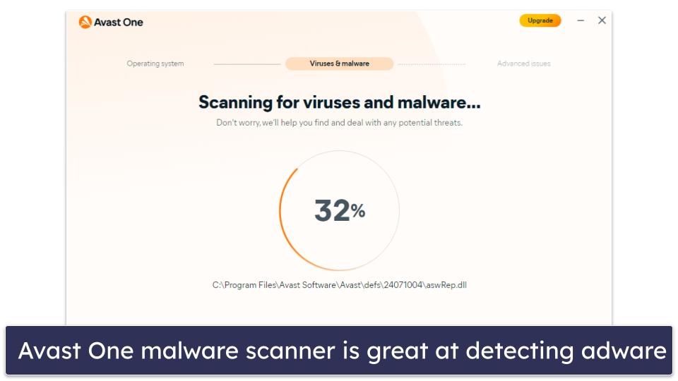 9. Avast One — Comprehensive Adware Removal With Lots of Extras