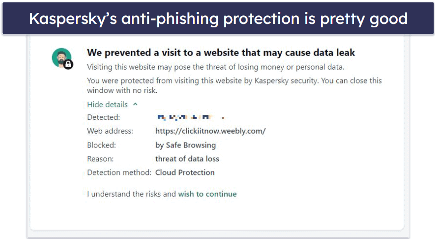 7. Kaspersky — Good Adware Protection &amp; Online Shopping Security