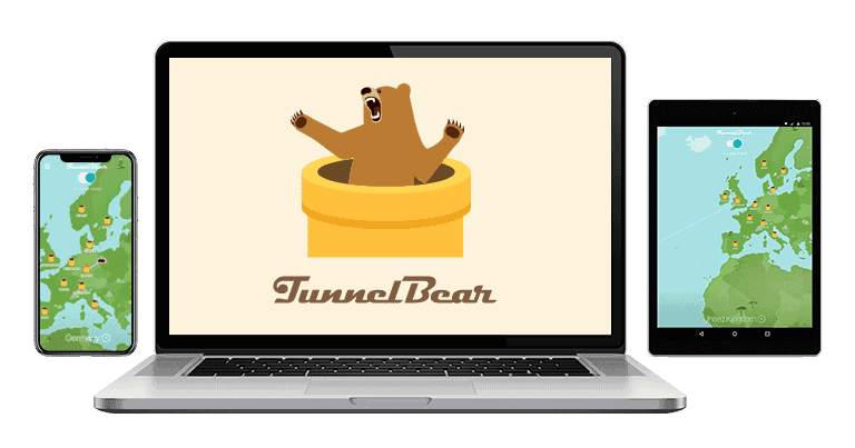 🥉3. TunnelBear — Fun &amp; Free P2P-Friendly VPN