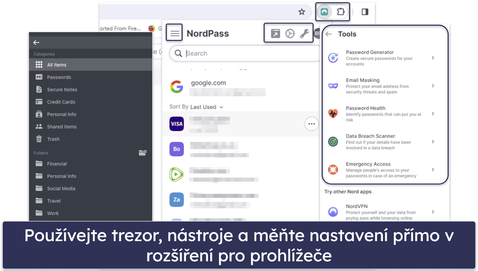 4. NordPass — Velice intuitivní rozhraní + synchronizace více zařízení