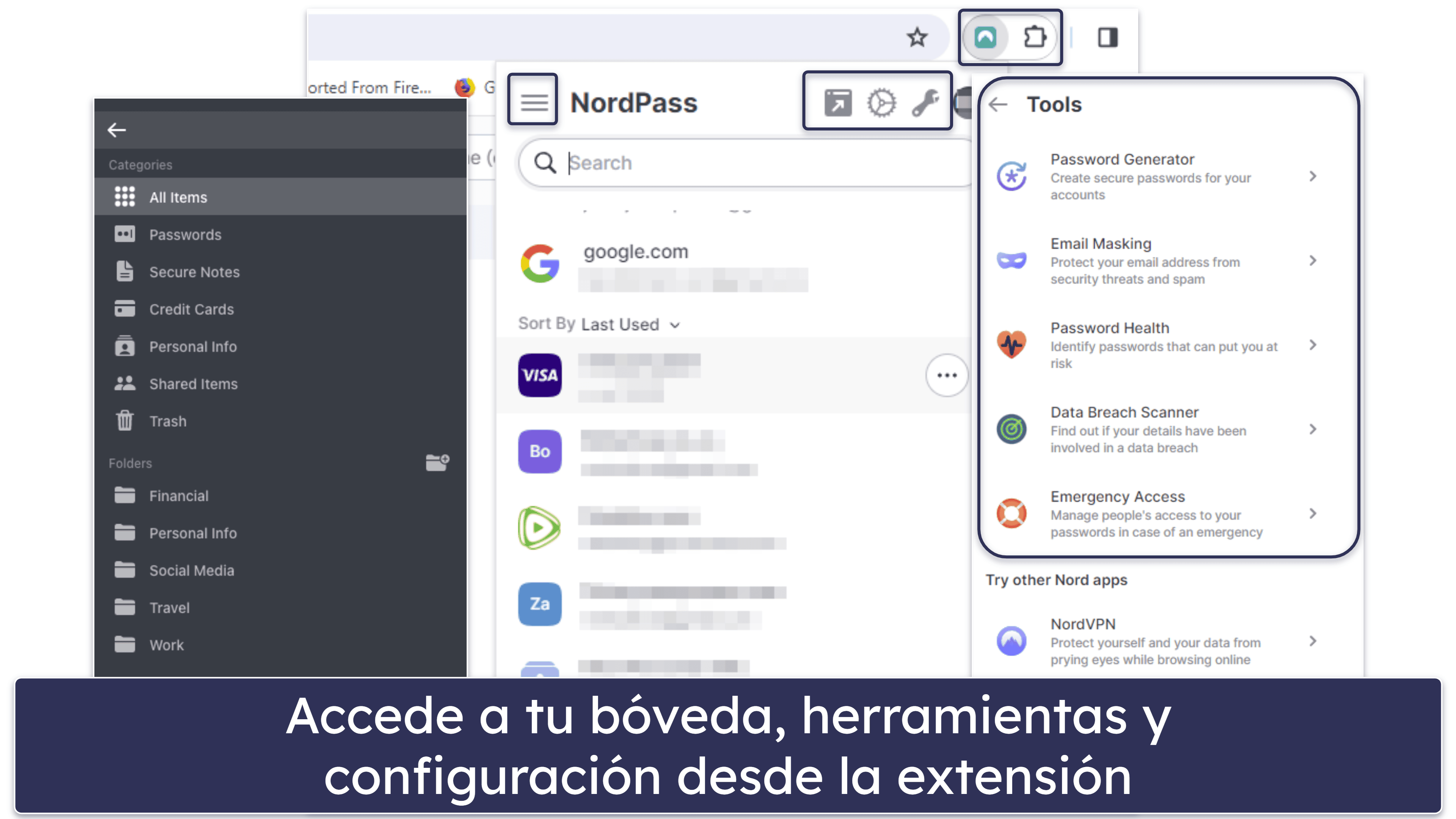 4.NordPass — interfaz muy intuitiva + sincronización multidispositivo