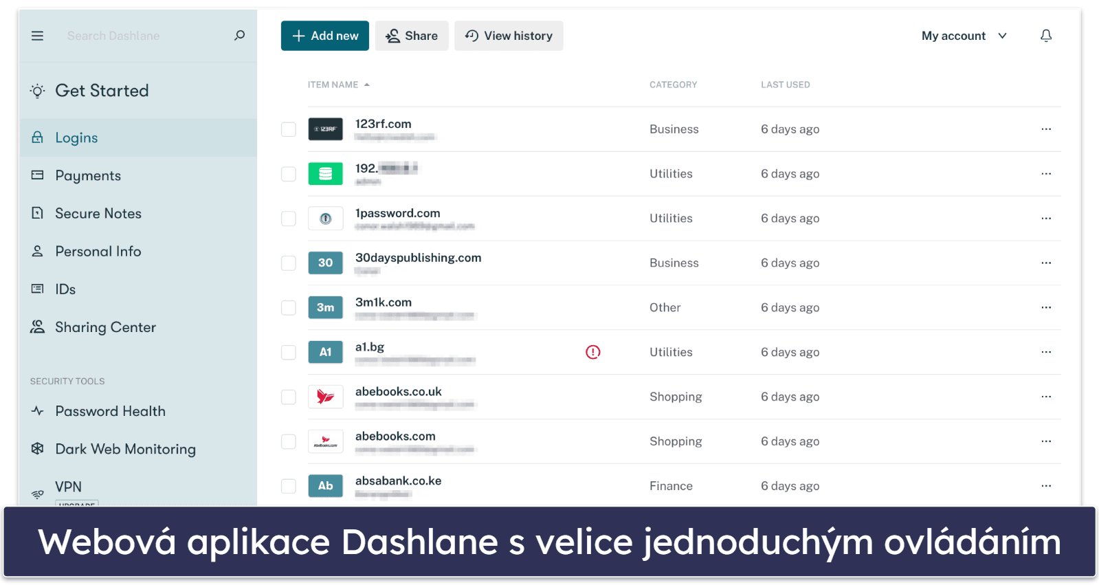 🥇1. Dashlane – Nejlepší bezplatný správce hesel v roce 2024