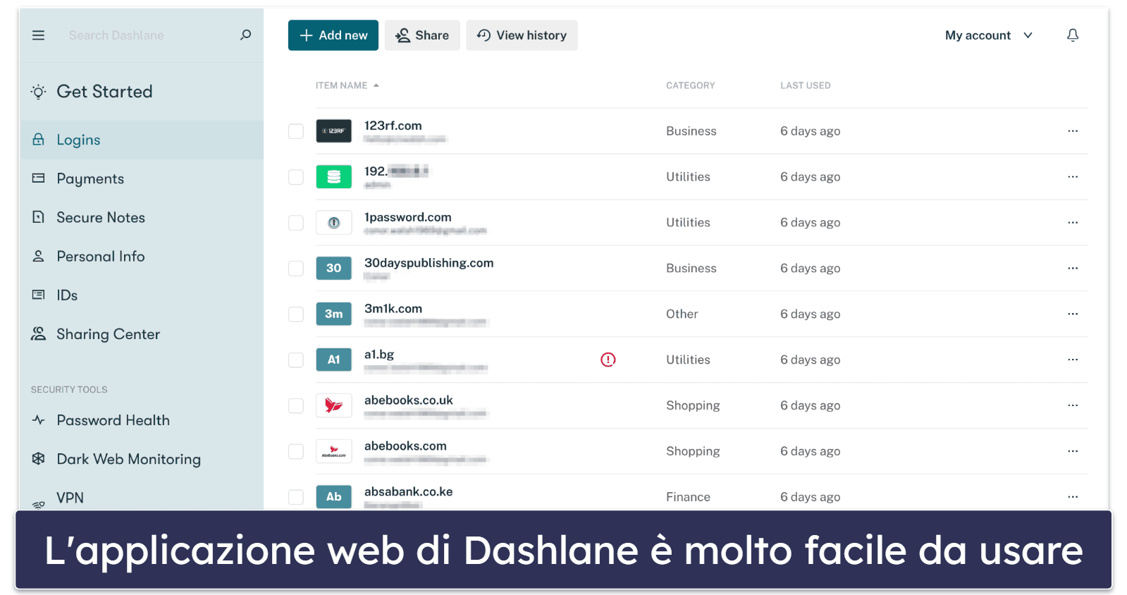 🥇1. Dashlane – Il miglior password manager gratuito in assoluto del 2024