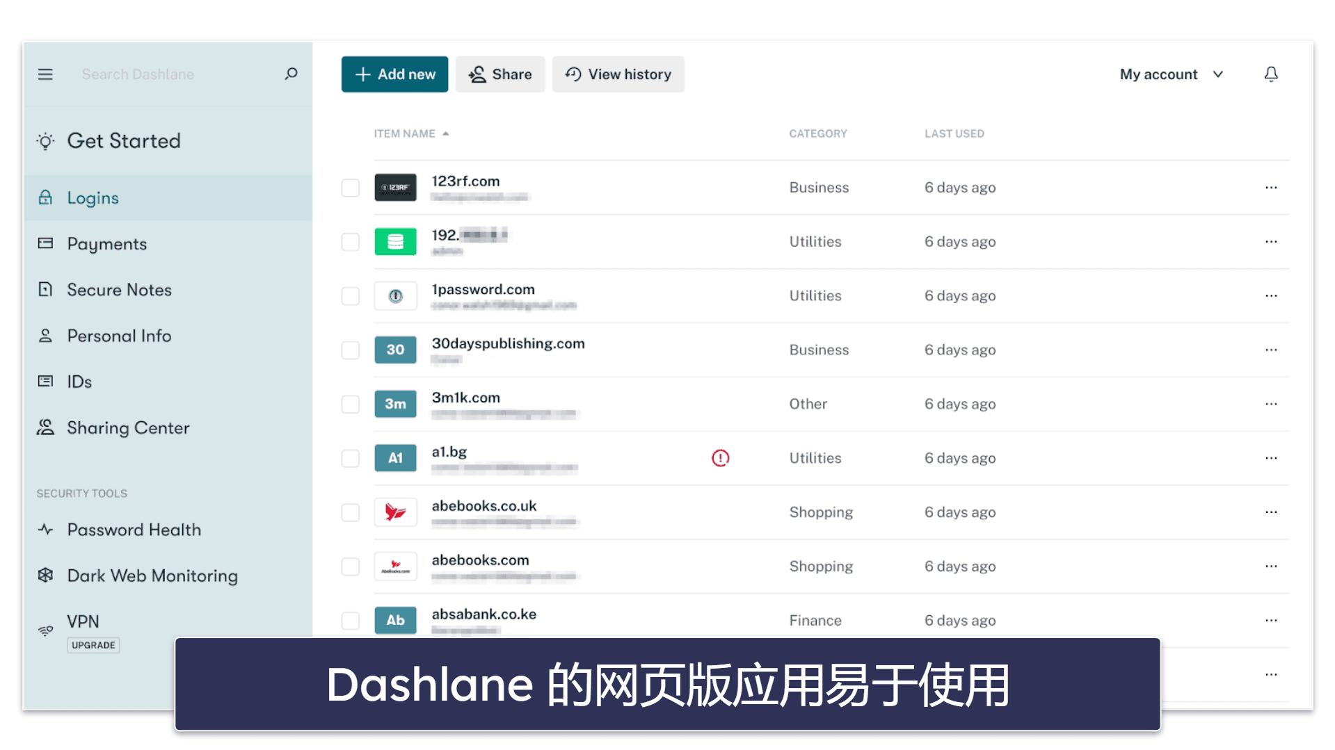 🥇1. Dashlane：2024 年综合最佳免费密码管理器