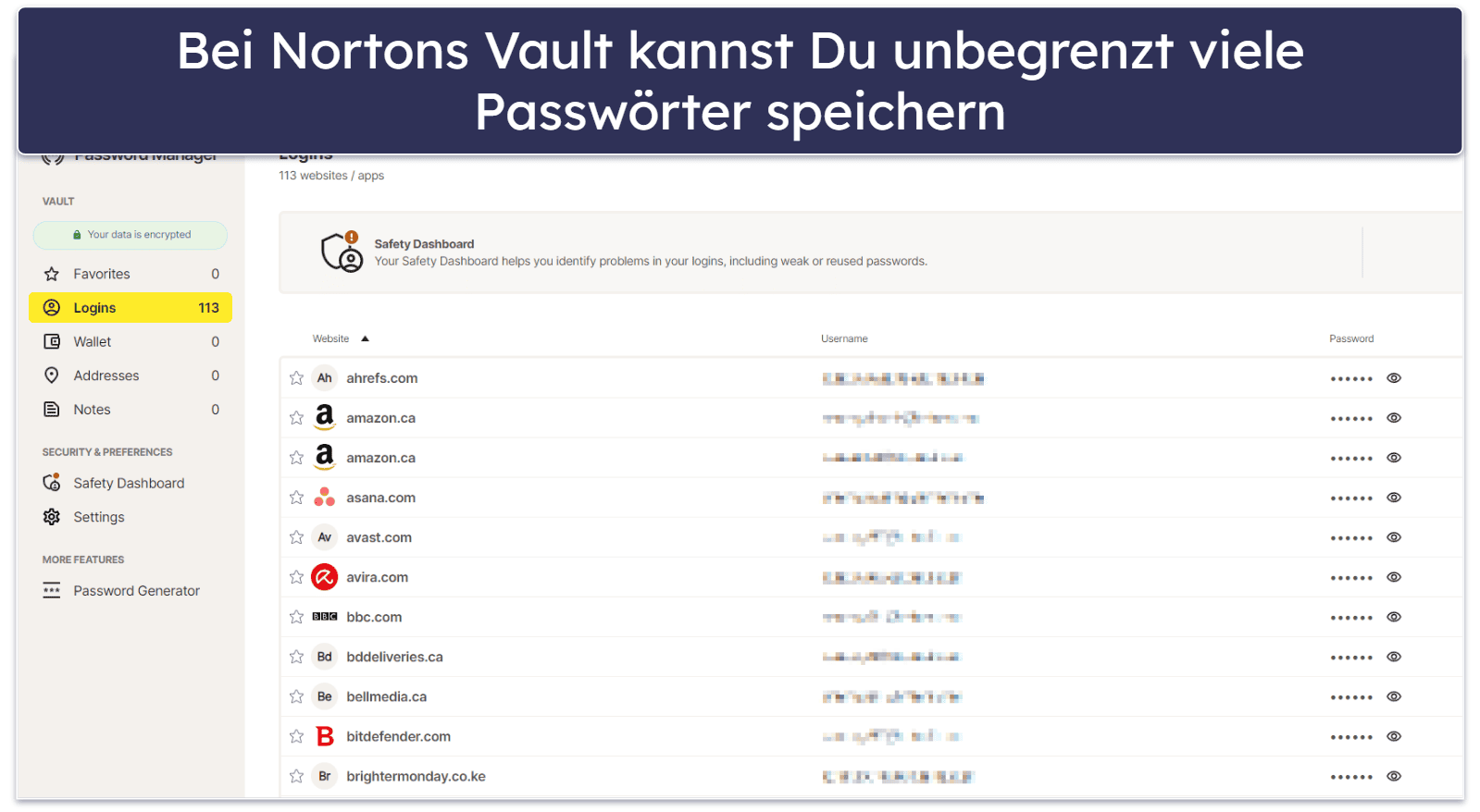 7. Norton Password Manager – guter Passwort-Manager mit hervorragenden Antivirus-Paketen