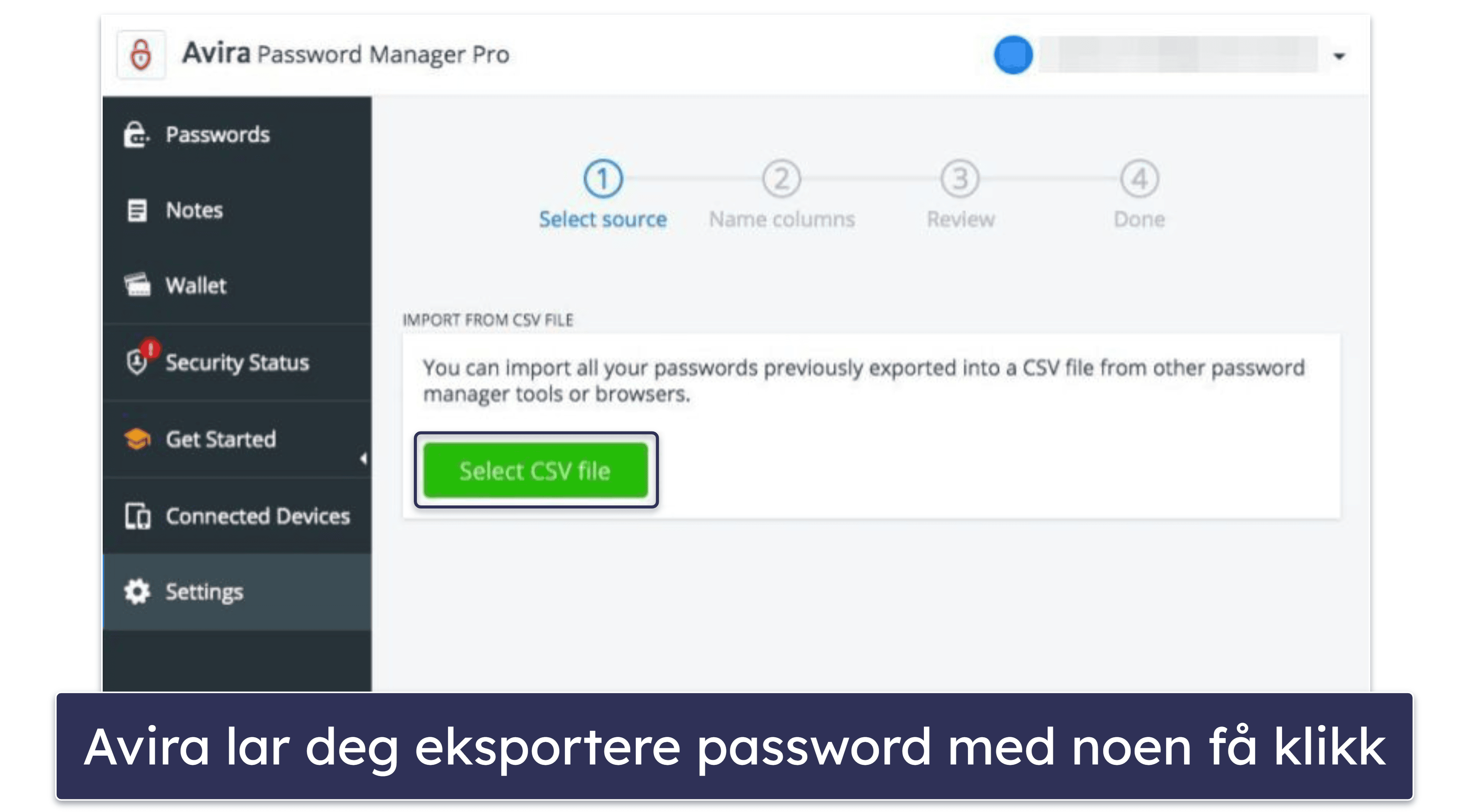 9. Avira Password Manager Free — ubegrenset lagring av passord på et ubegrenset antall enheter