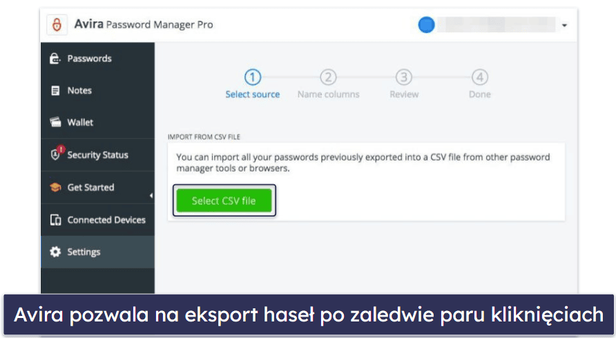 9. Avira Password Manager Free — Nieograniczone przechowywanie haseł na nieograniczonej liczbie urządzeń