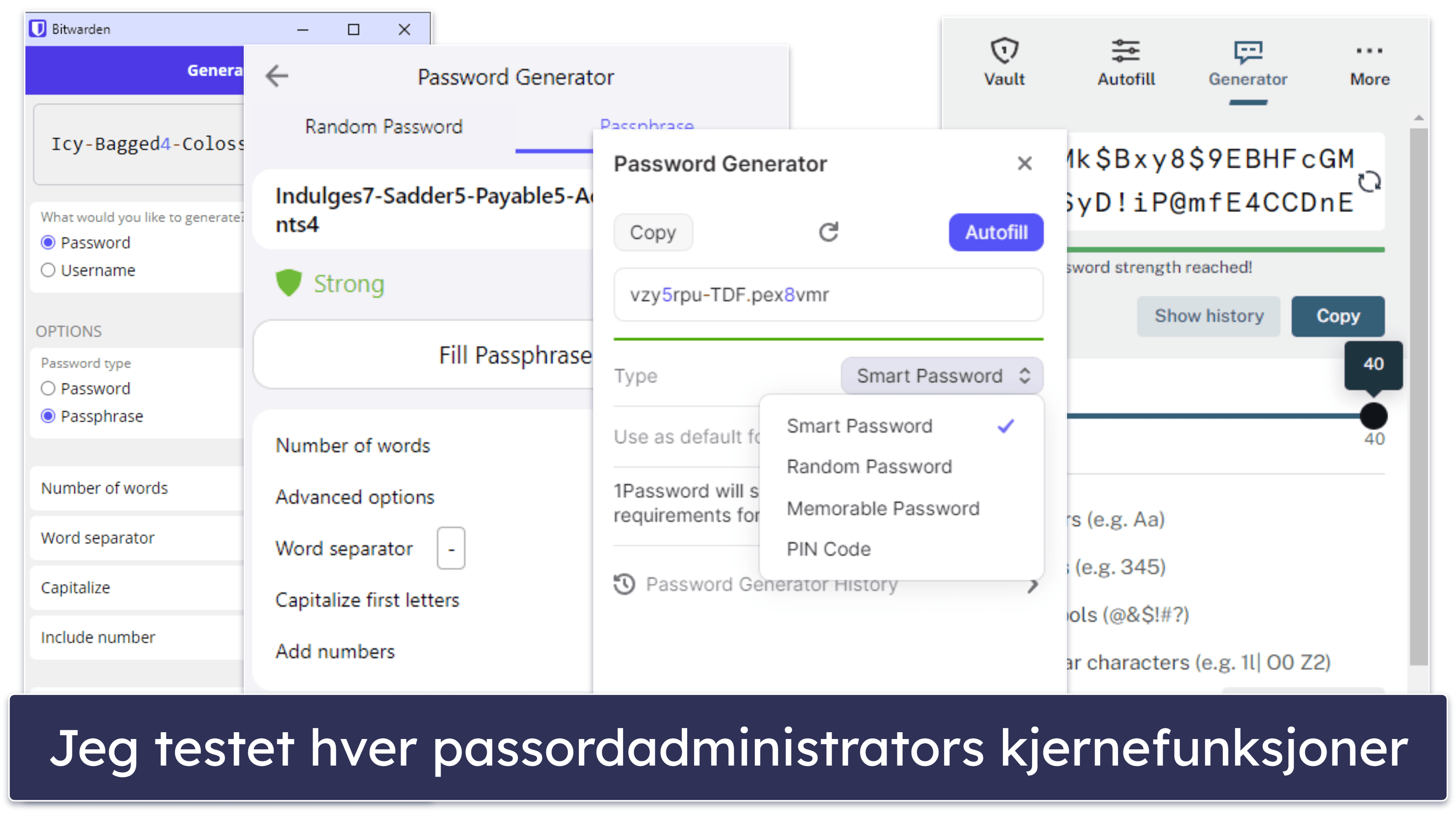 Testmetodikk: Sammenligning og rangeringskriterier