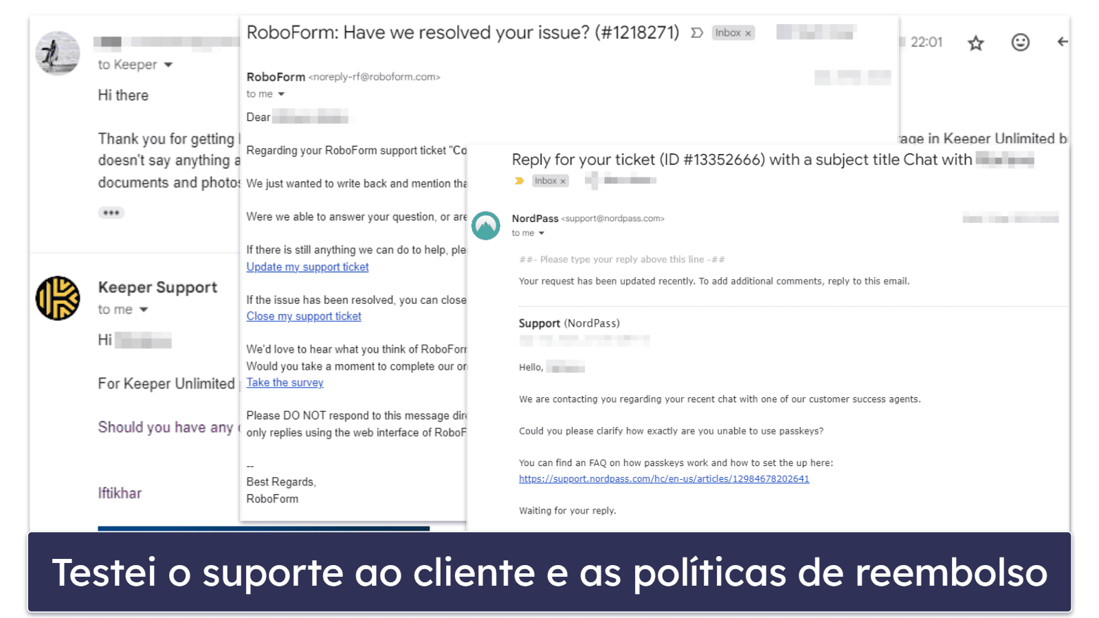 Metodologia de teste: comparação e critérios de classificação