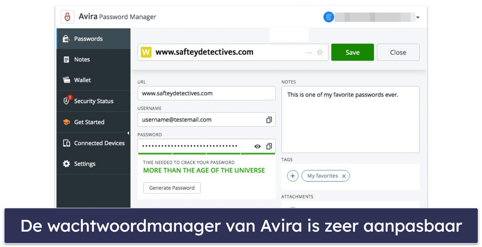 9. Avira Password Manager Free – Onbeperkt wachtwoorden opslaan op een onbeperkte aantal apparaten