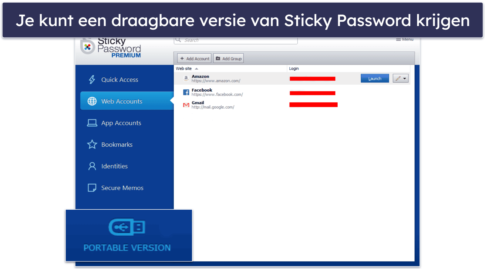 10. Sticky Password – Hoge browser compatibiliteit en mobiele USB versie