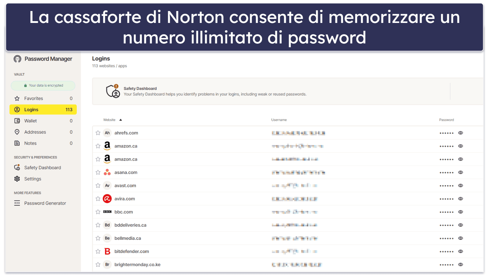 7. Norton Password Manager – Buon password manager con eccellenti piani antivirus