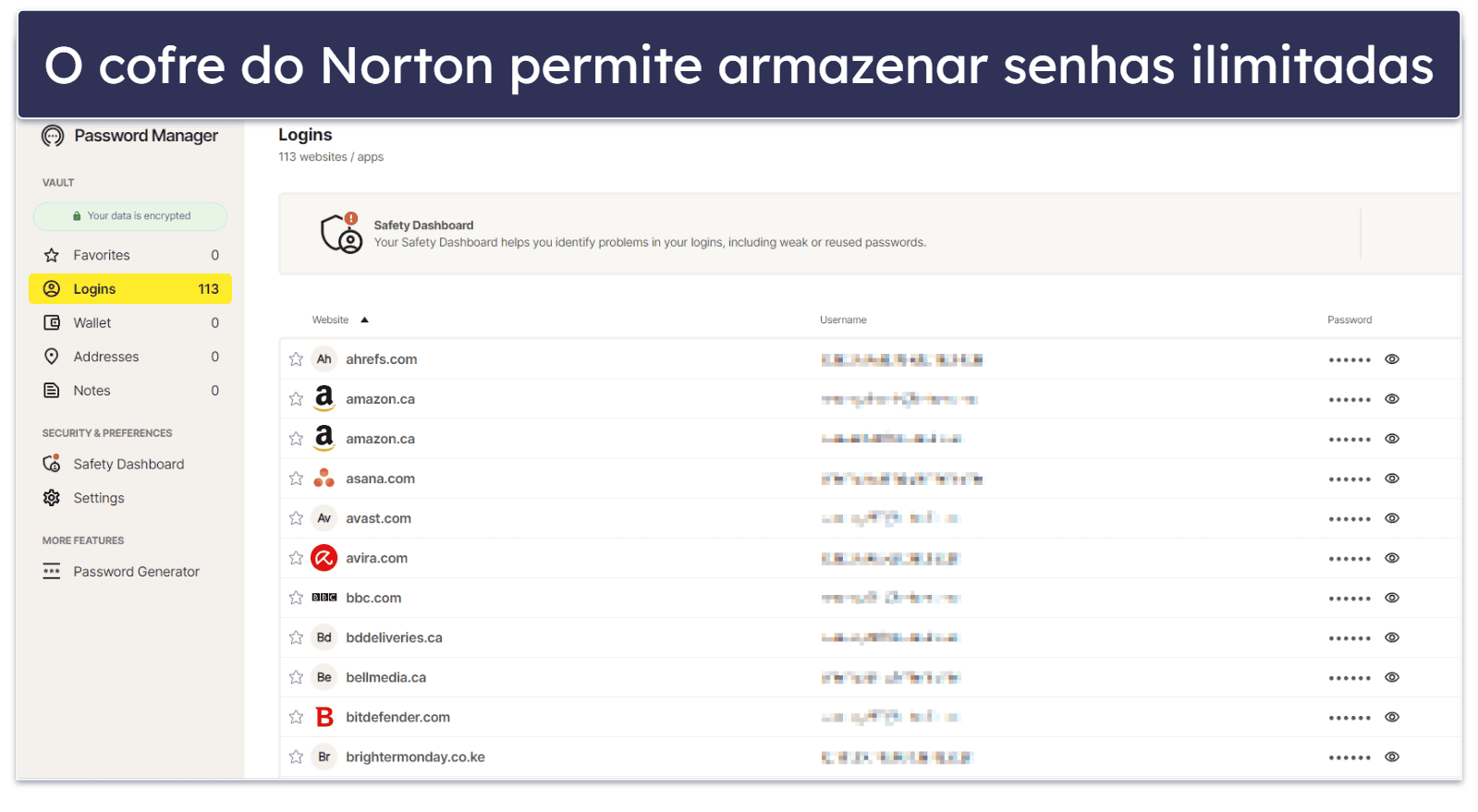 7. Norton Password Manager: bom gerenciador de senhas com ótimos planos de antivírus