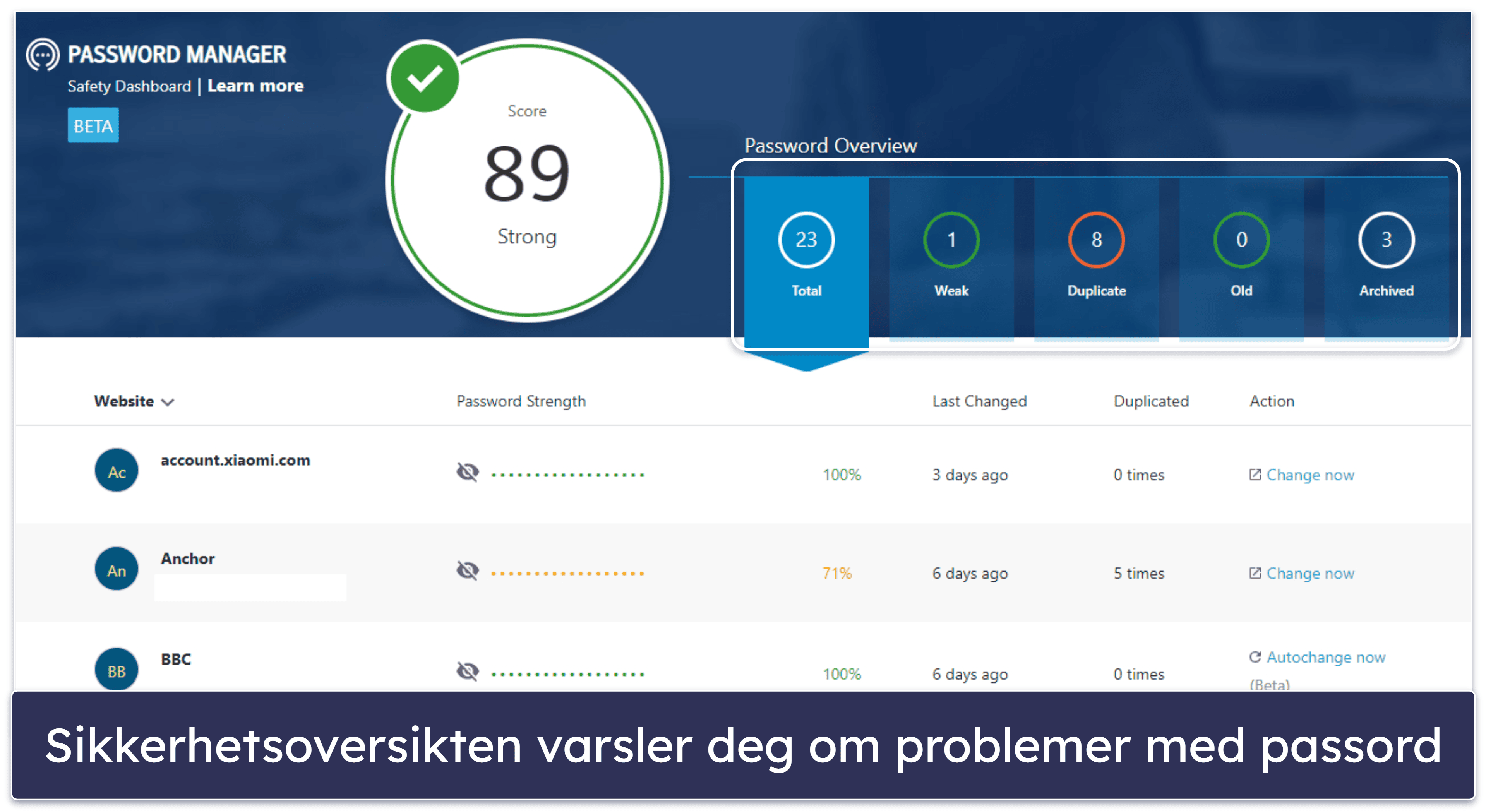 7. Norton Password Manager — en god password manager med utmerkede antivirusabonnementer