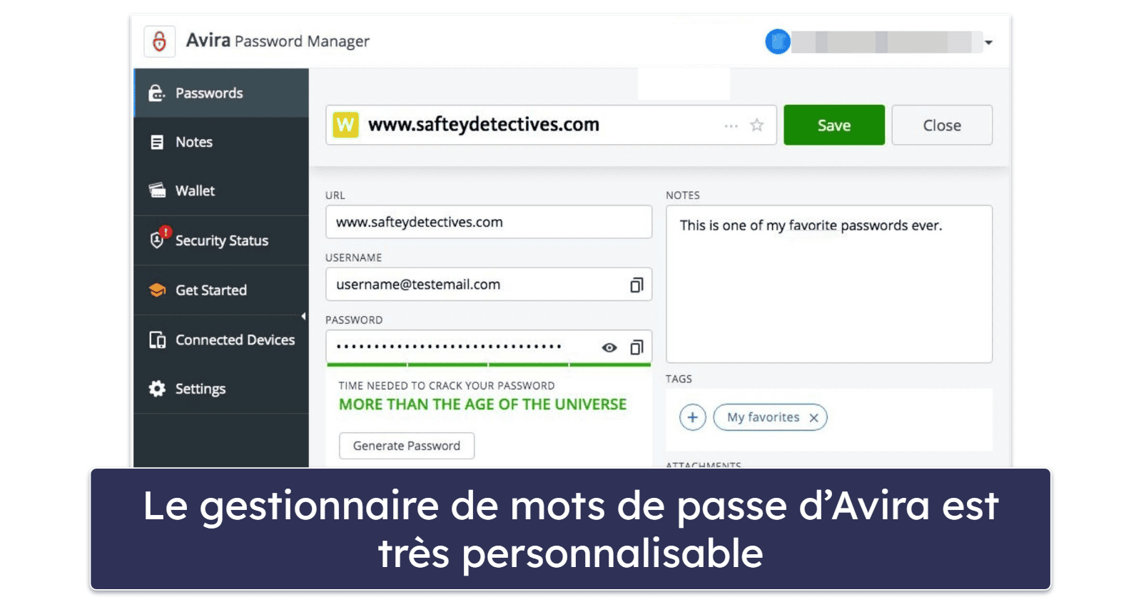 9. Avira Password Manager Free – Stockage illimité des mots de passe sur un nombre illimité d’appareils