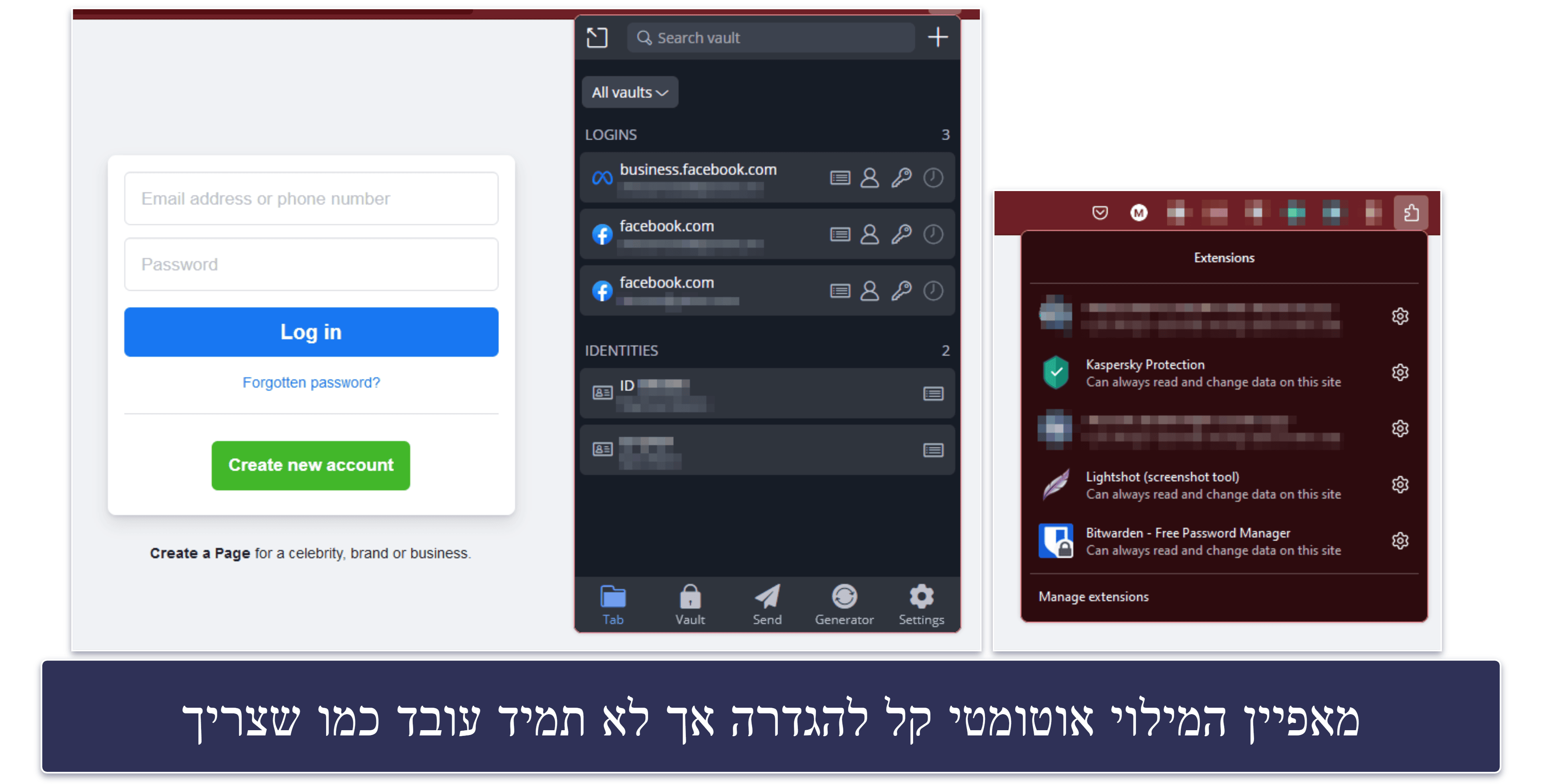 5. Bitwarden — אפשרות לשימוש בקוד פתוח ואחסון סיסמאות בלתי מוגבל