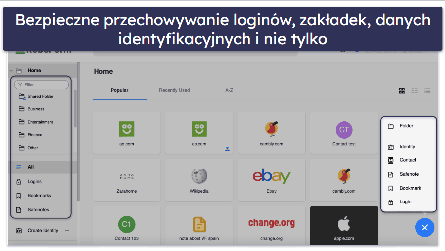 🥉3. RoboForm — Łatwy w użyciu z doskonałym narzędziem do wypełniania formularzy