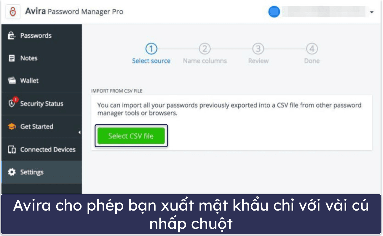 9. Avira Password Manager Free – Lưu trữ mật khẩu không giới hạn trên số lượng thiết bị không giới hạn