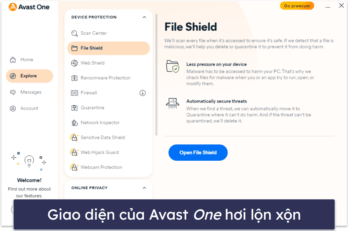 5. Avast One Essential — Phần mềm diệt virus hiệu quả với các công cụ bảo mật thú vị