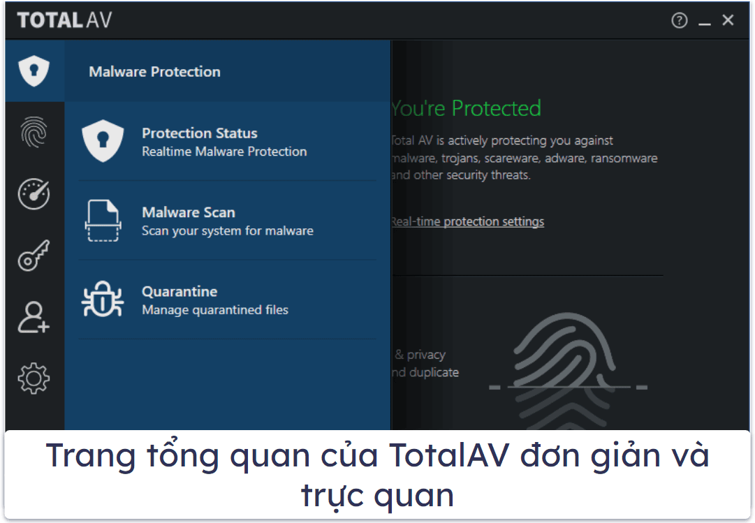 4. TotalAV Free Antivirus — Phần mềm diệt virus miễn phí trực quan nhất